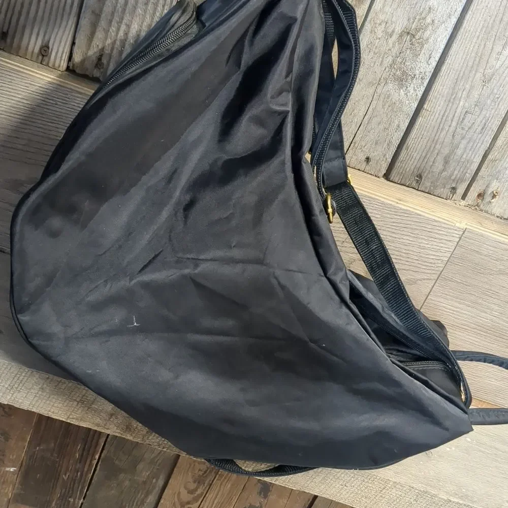 Angry Birds Shoulder Bag Black Nylon Weekender Travel Tote